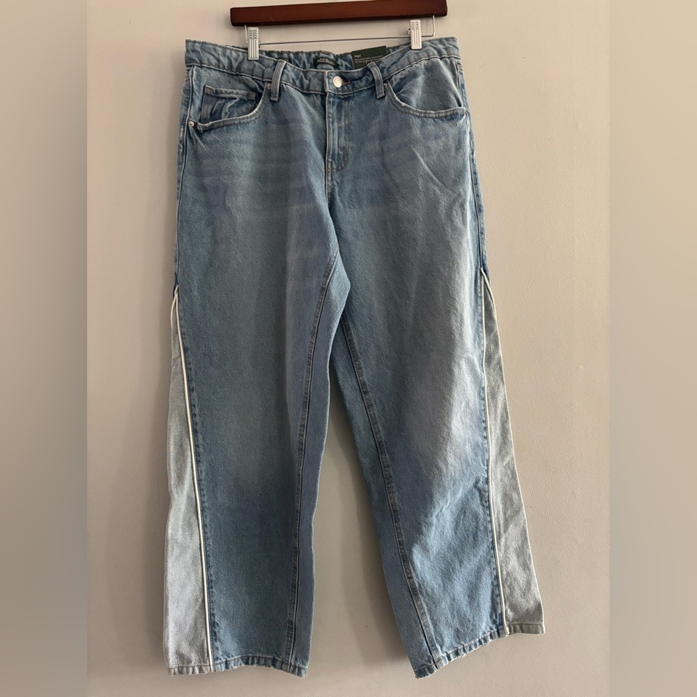 Wild Fable Light Blue Side Design Y2K Relaxed Straight Jeans
